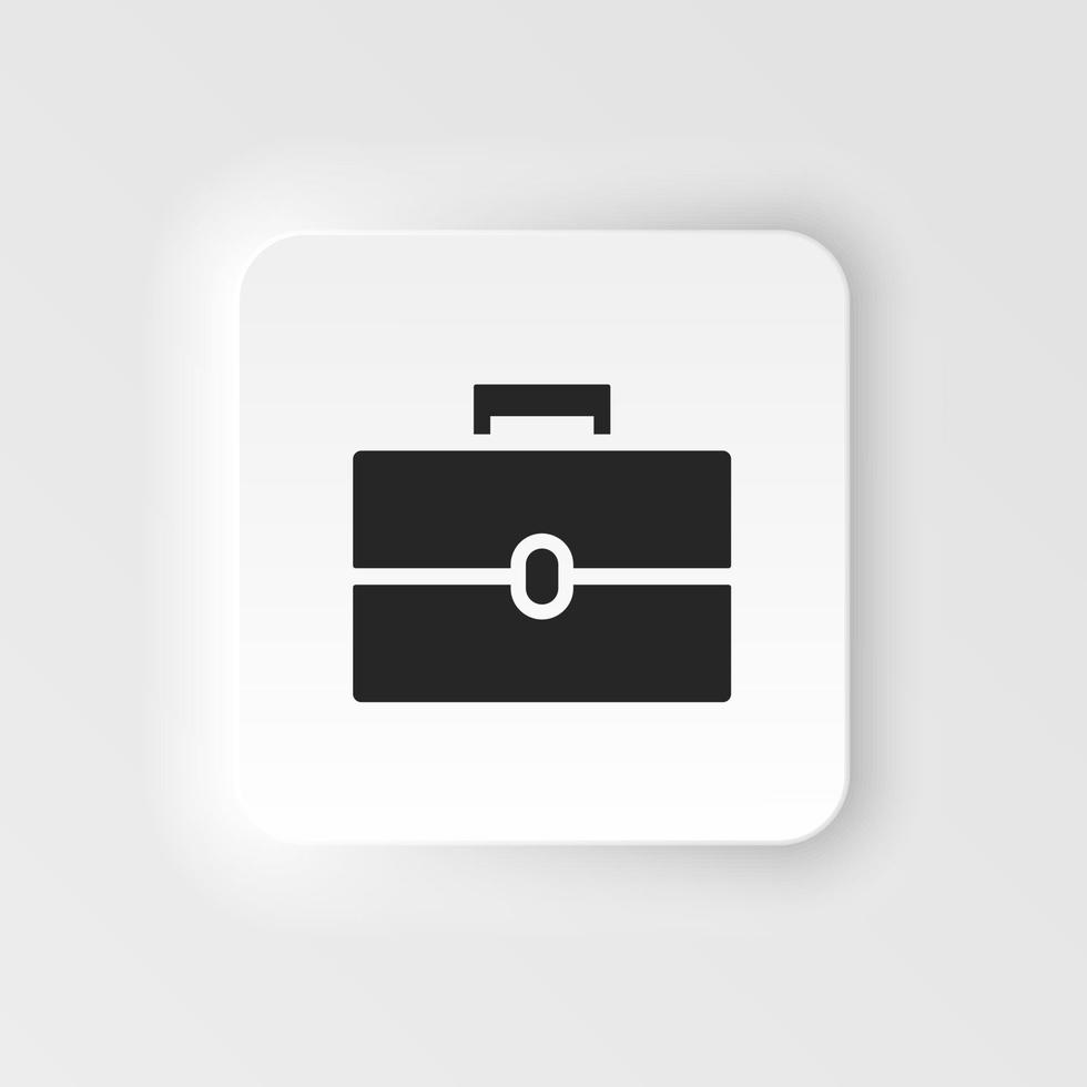 Portfolio vector icon. Simple element neumorphic style illustration Portfolio vector icon. Material concept vector illustration.