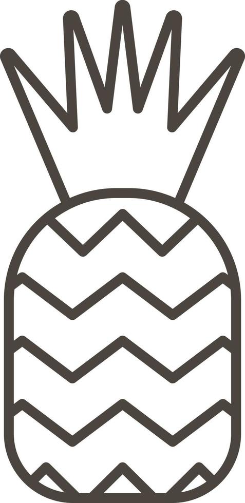 Ananas vector icon. Simple element illustration from food concept. Ananas vector icon. Drink concept vector illustration. on white background
