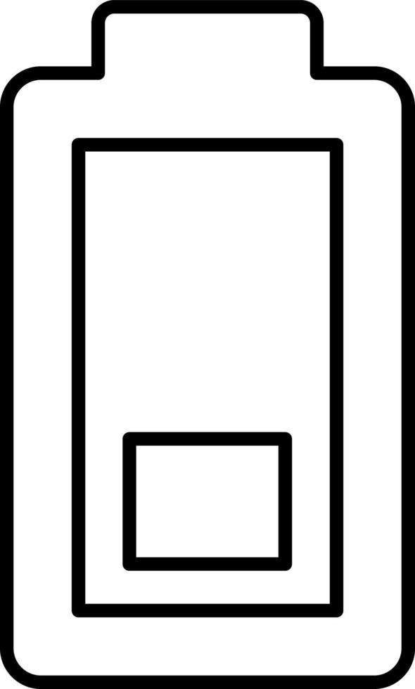 Line vector icon charge, battery. Outline vector icon on white background