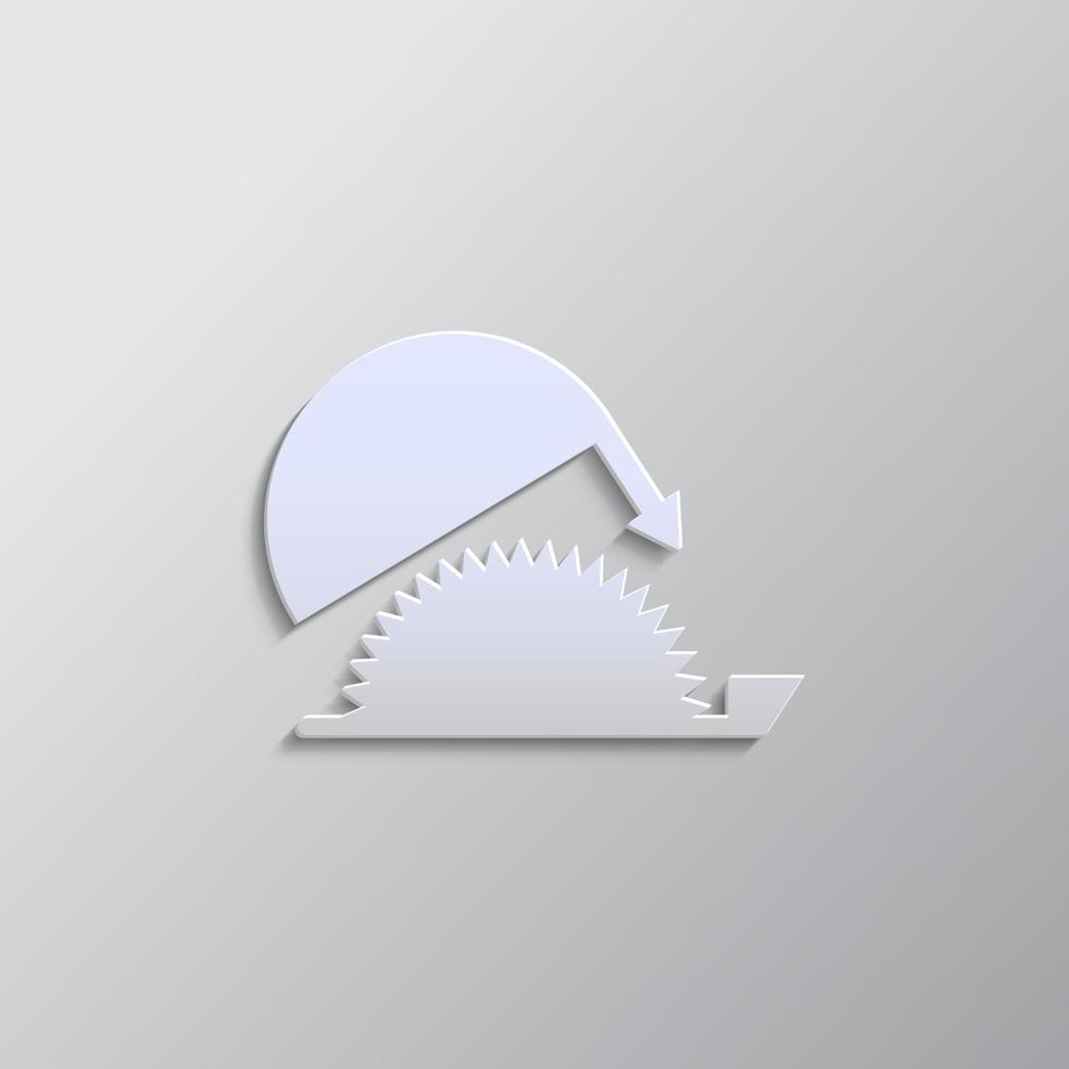 guard, protection paper style icon. Grey color vector background- Paper style vector icon.
