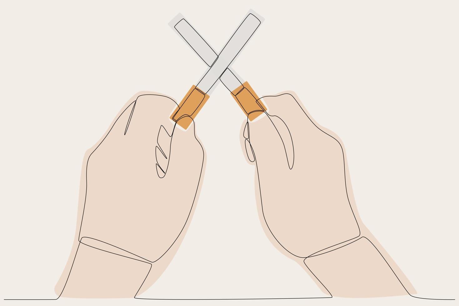 de fumar prohibición de colores ilustración vector