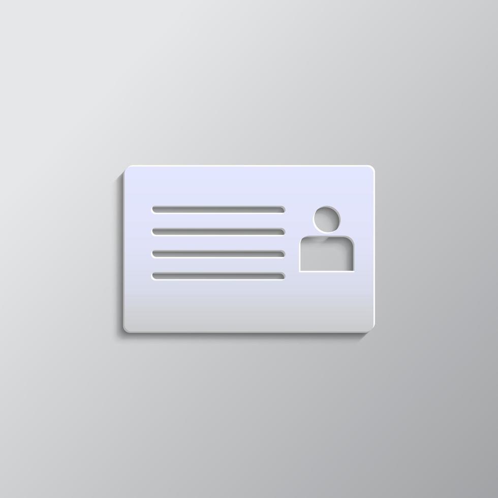 business, office paper style icon. Grey color vector background- Paper style vector icon.