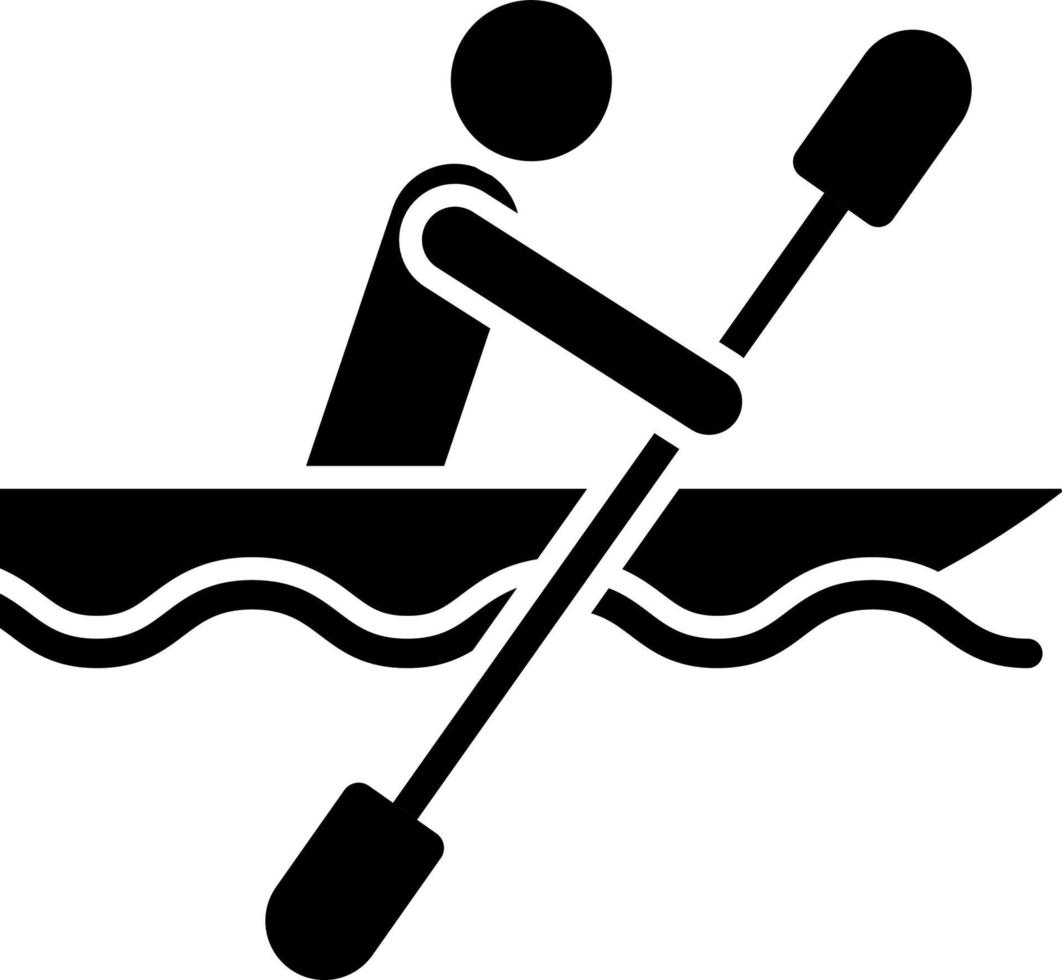 Canoe, tray, icon. Element of simple icon for websites, web design, mobile app, infographics. Thick line icon for website design and development, app development on white background vector