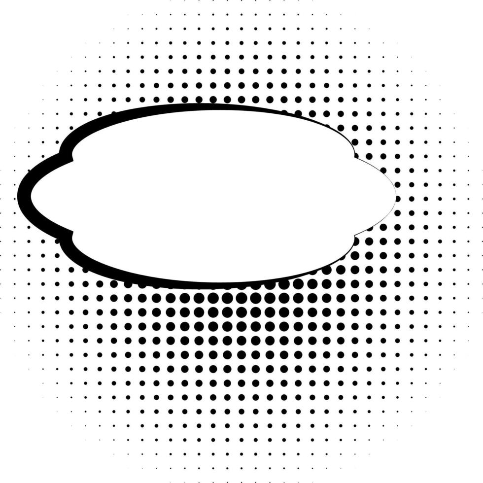 Comic speech bubble for text. Vector illustration. Bubble for text