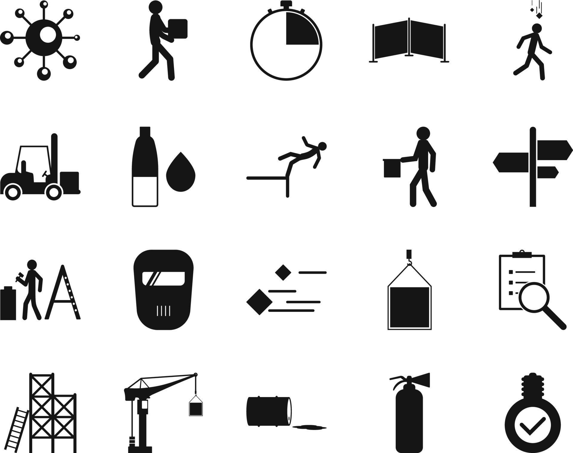 HSE concept, occupational safety and health adequate, lightning