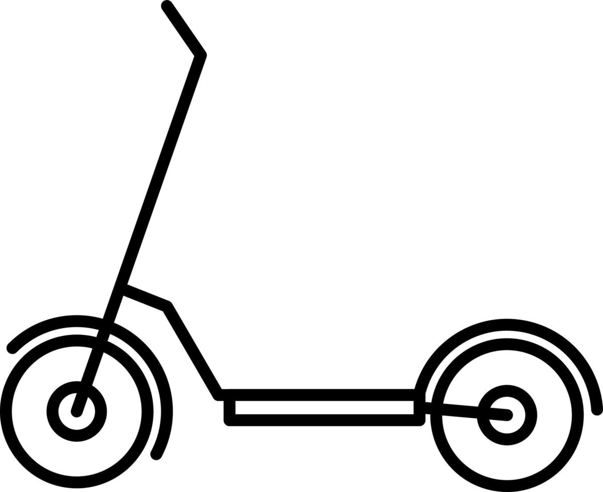 Rental, scooter, sport vector icon on transparent background. Outline Rental, scooter, sport vector icon