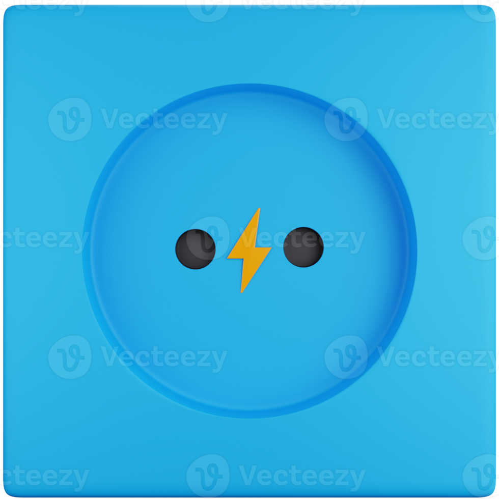 3D Icon Illustration Power Socket png