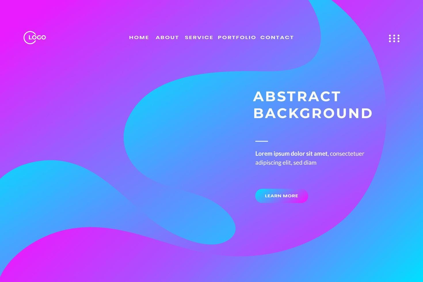 Blue Pink dynamic 3D background with modern fluid shape concept and minimalist poster suitable for various design media, including banner, web, header, cover, billboard, flyer, and social media vector