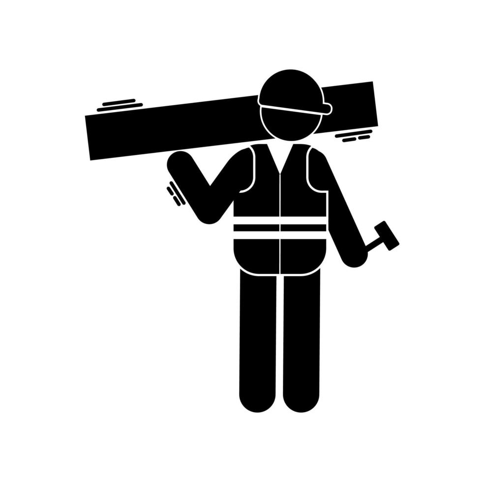 demolition. destruction. demolishing. demolishment.construction worker vector