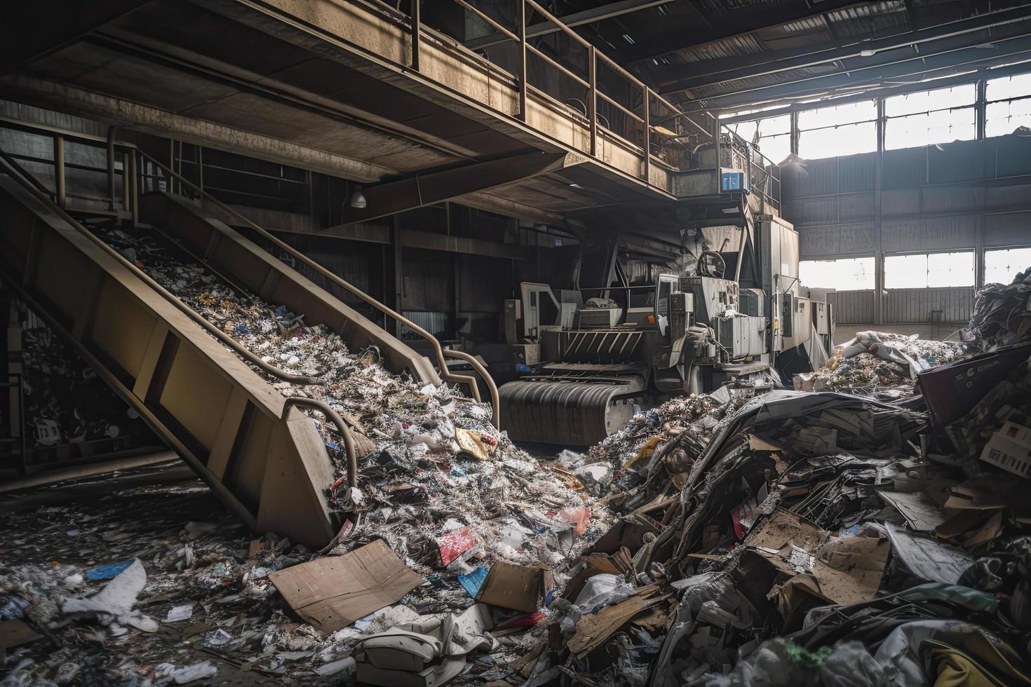 basura reciclaje planta foto