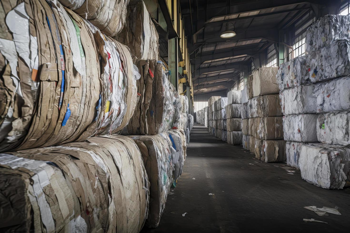 Garbage recycling plant photo