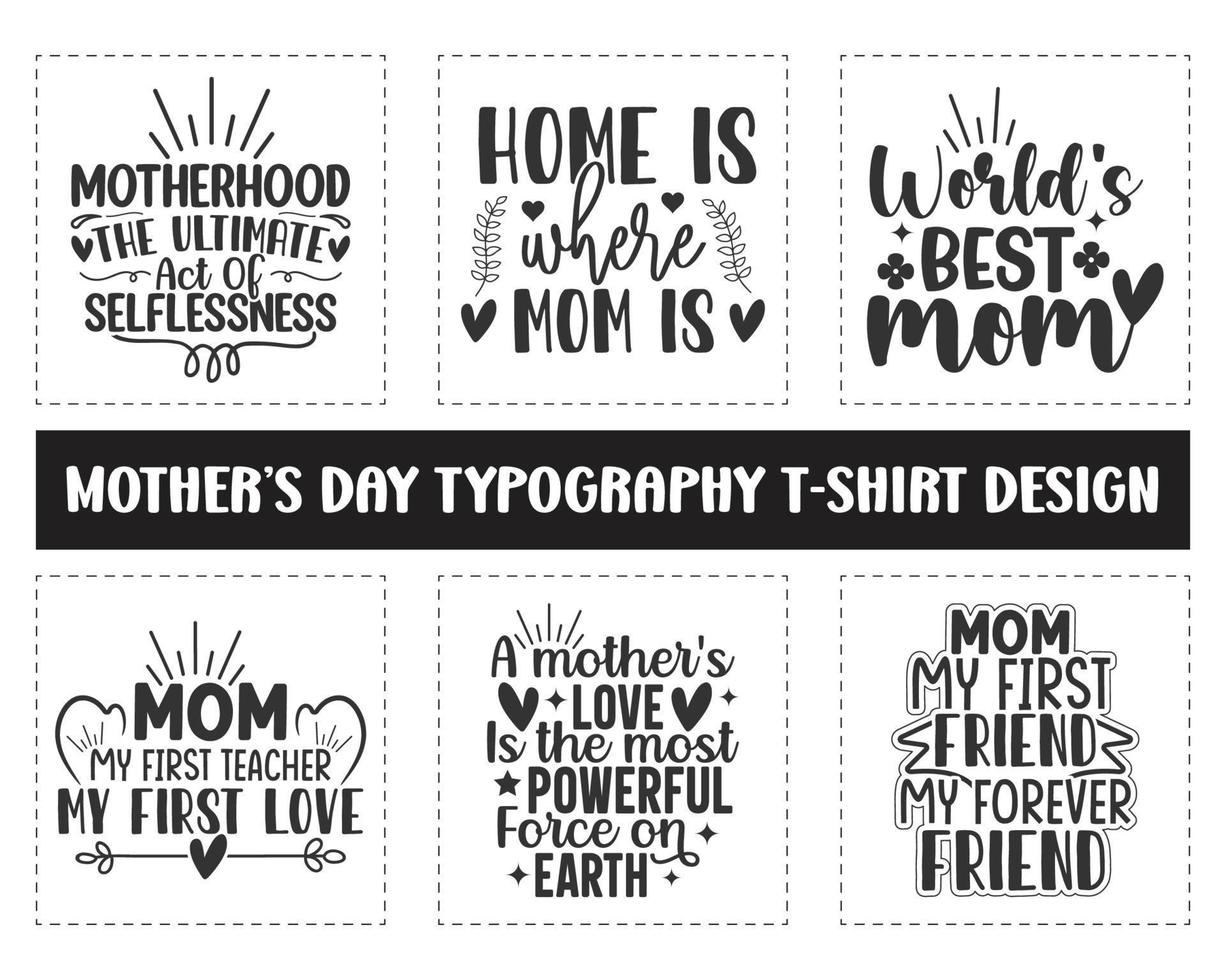 madres día tipografía svg camiseta diseño, tipografía diseño para taza, camiseta y sudaderas vector