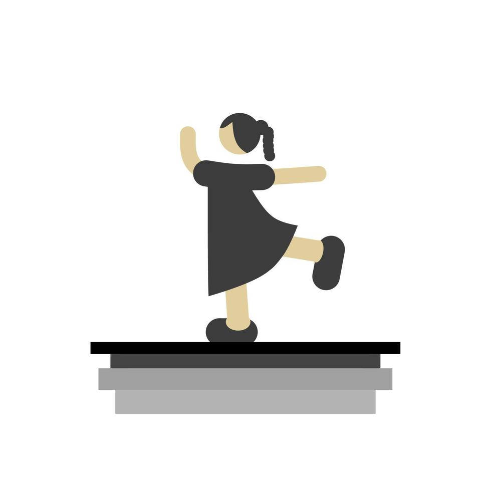 international dance day icon, simple icon dance with elegance concept vector