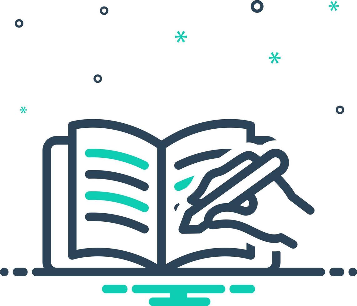 mix icon for journals vector