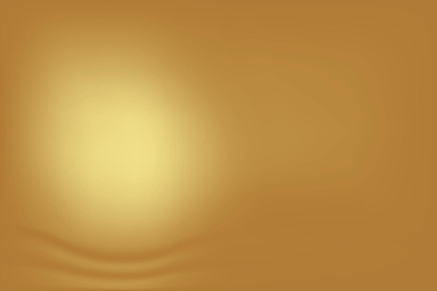 Gold abstract blurred gradient background. Vector illustration.