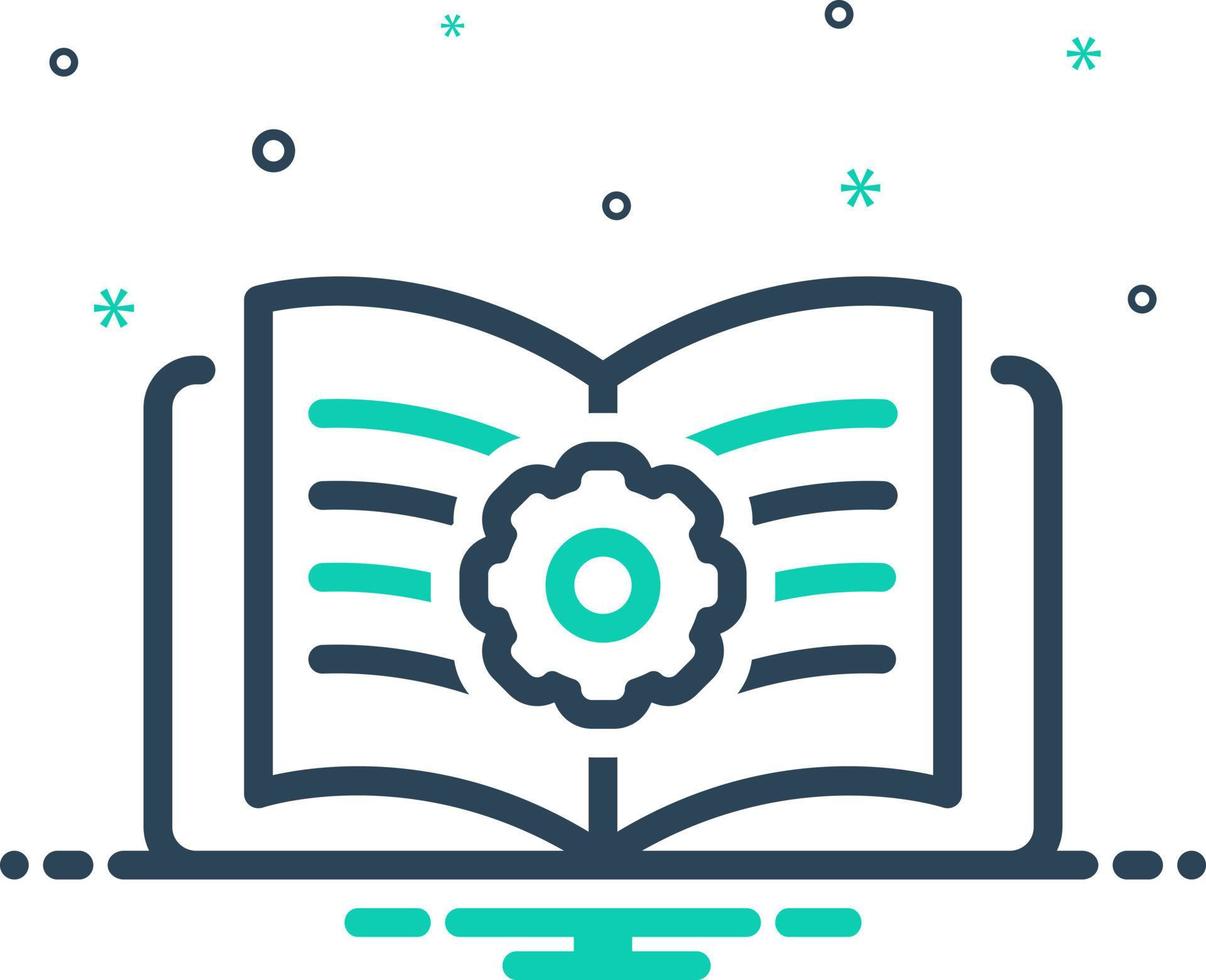 mix icon for manually vector