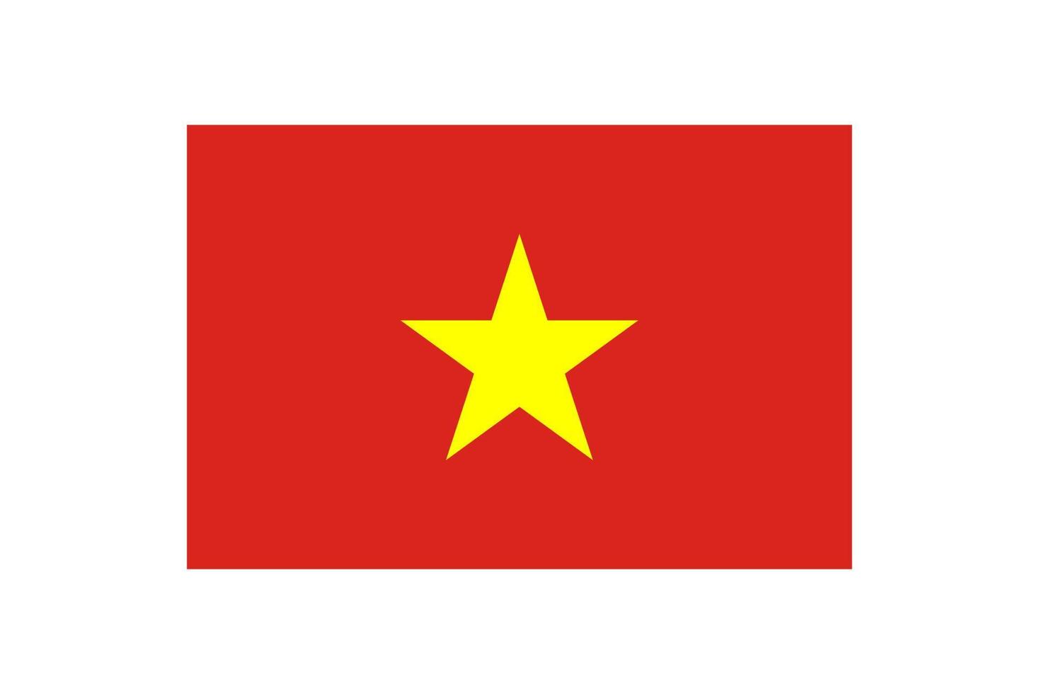 Vector Flag of Vietnam