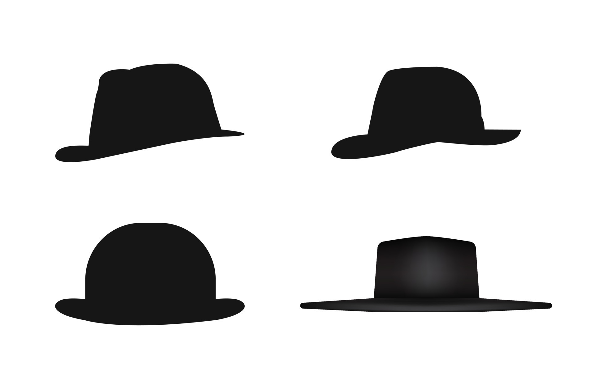 Hat vector icon set on white background 21553936 Vector Art at Vecteezy