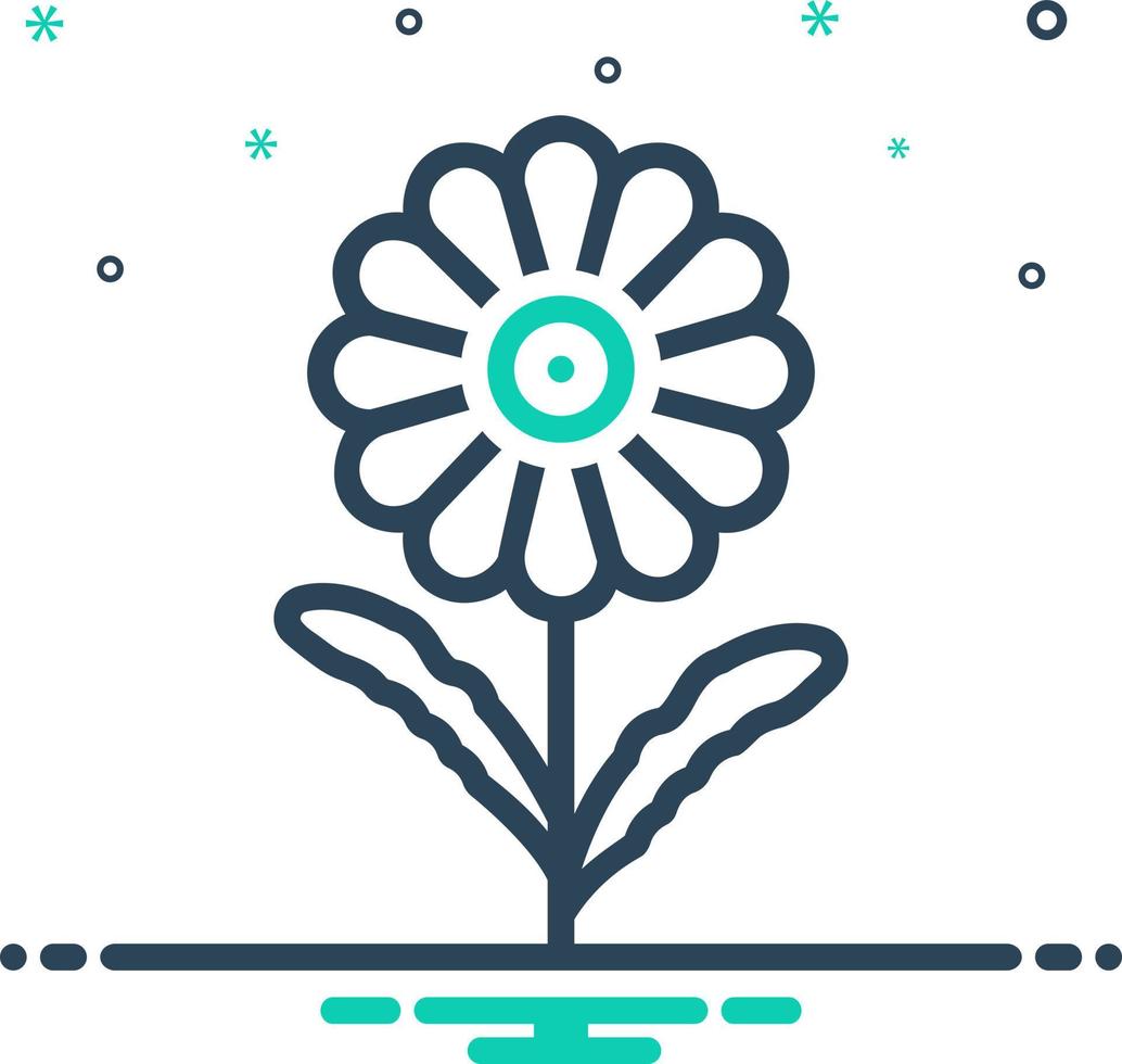 mix icon for daisy vector
