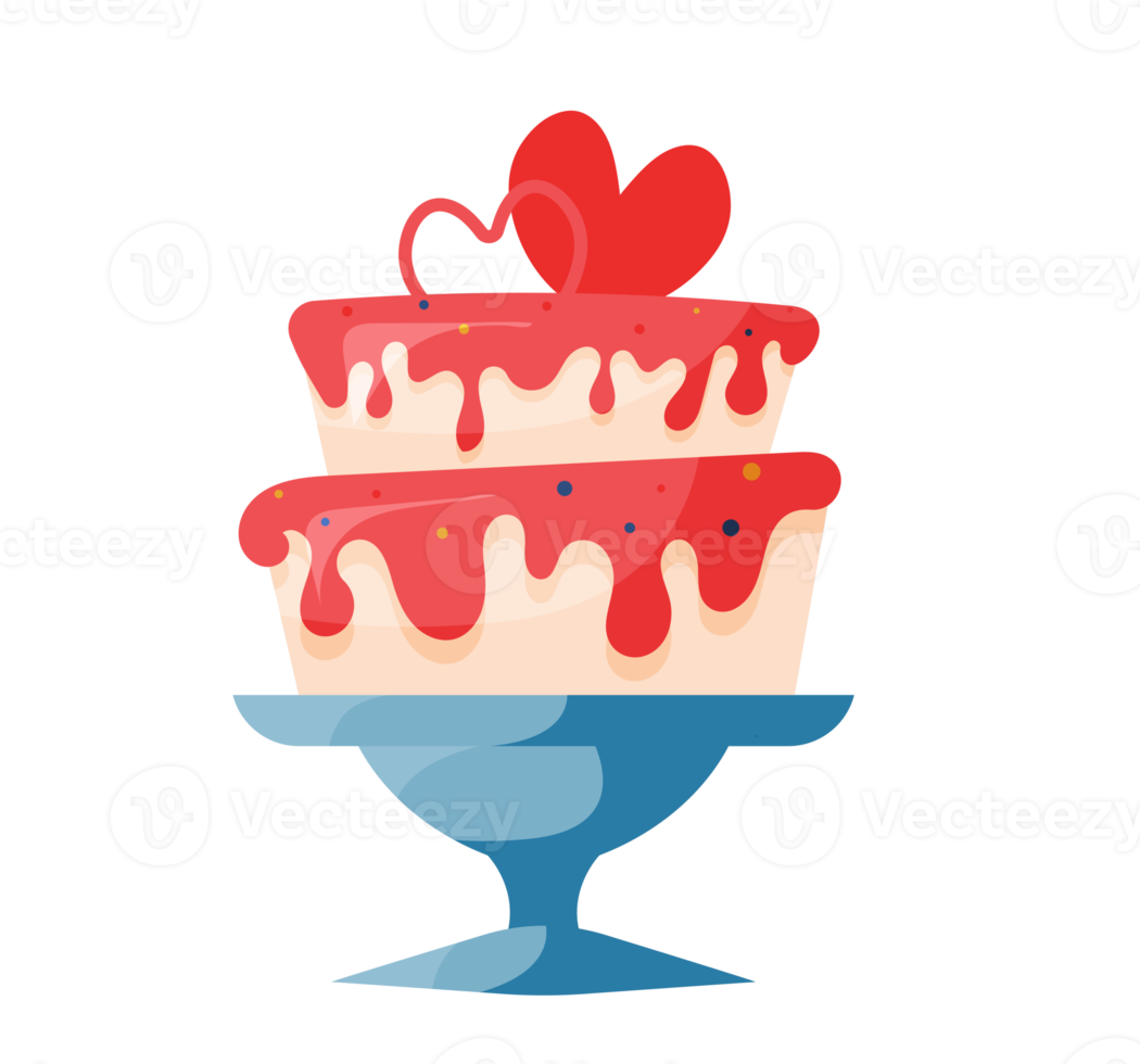 Birthday cake isolated illustration png