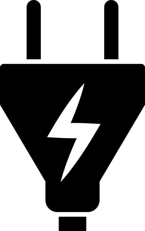 Electrical plug, icon. Element of simple icon for websites, web design, mobile app, infographics. Thick line icon for website design and development, app development on white background vector