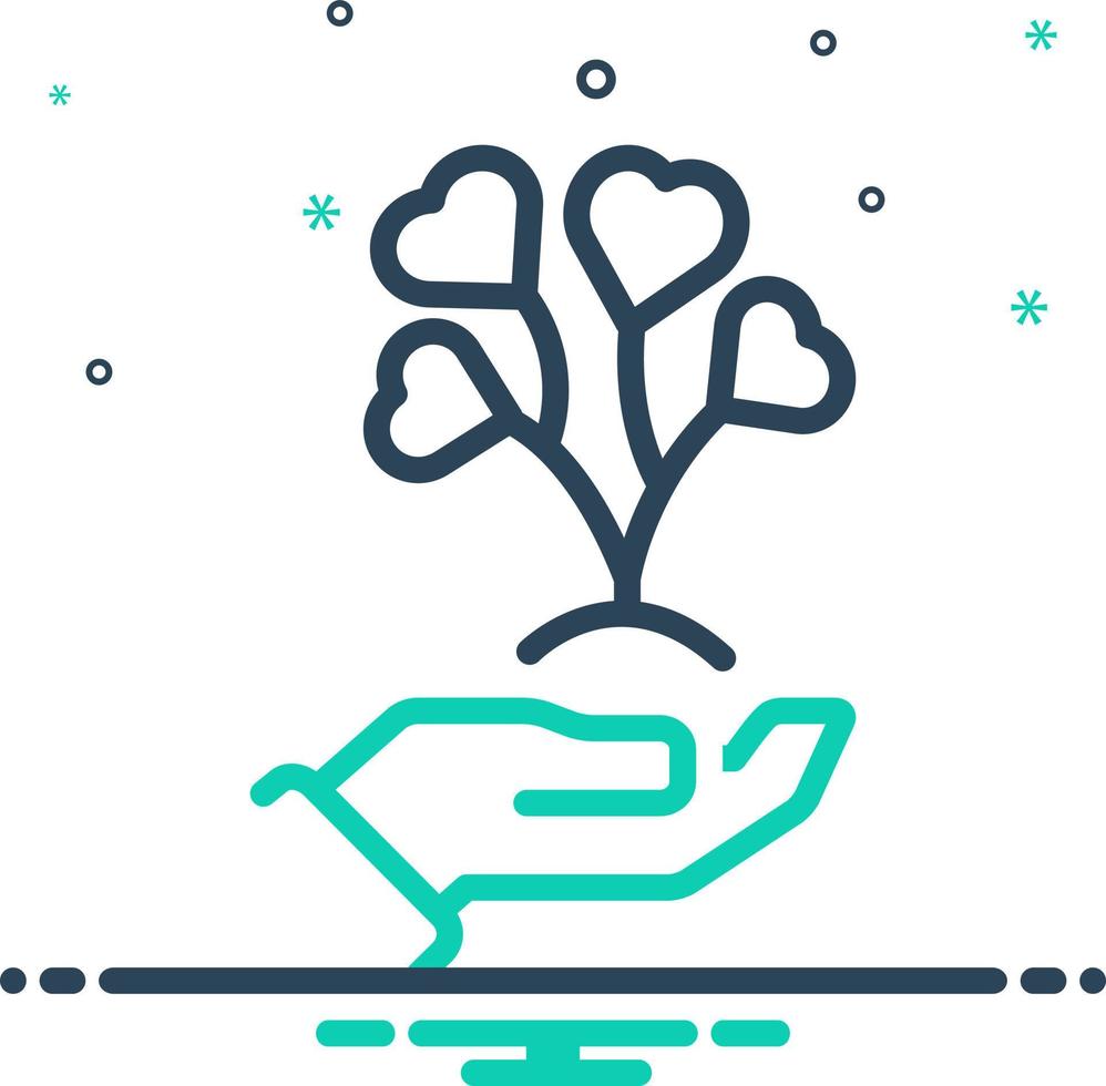 mix icon for lives vector