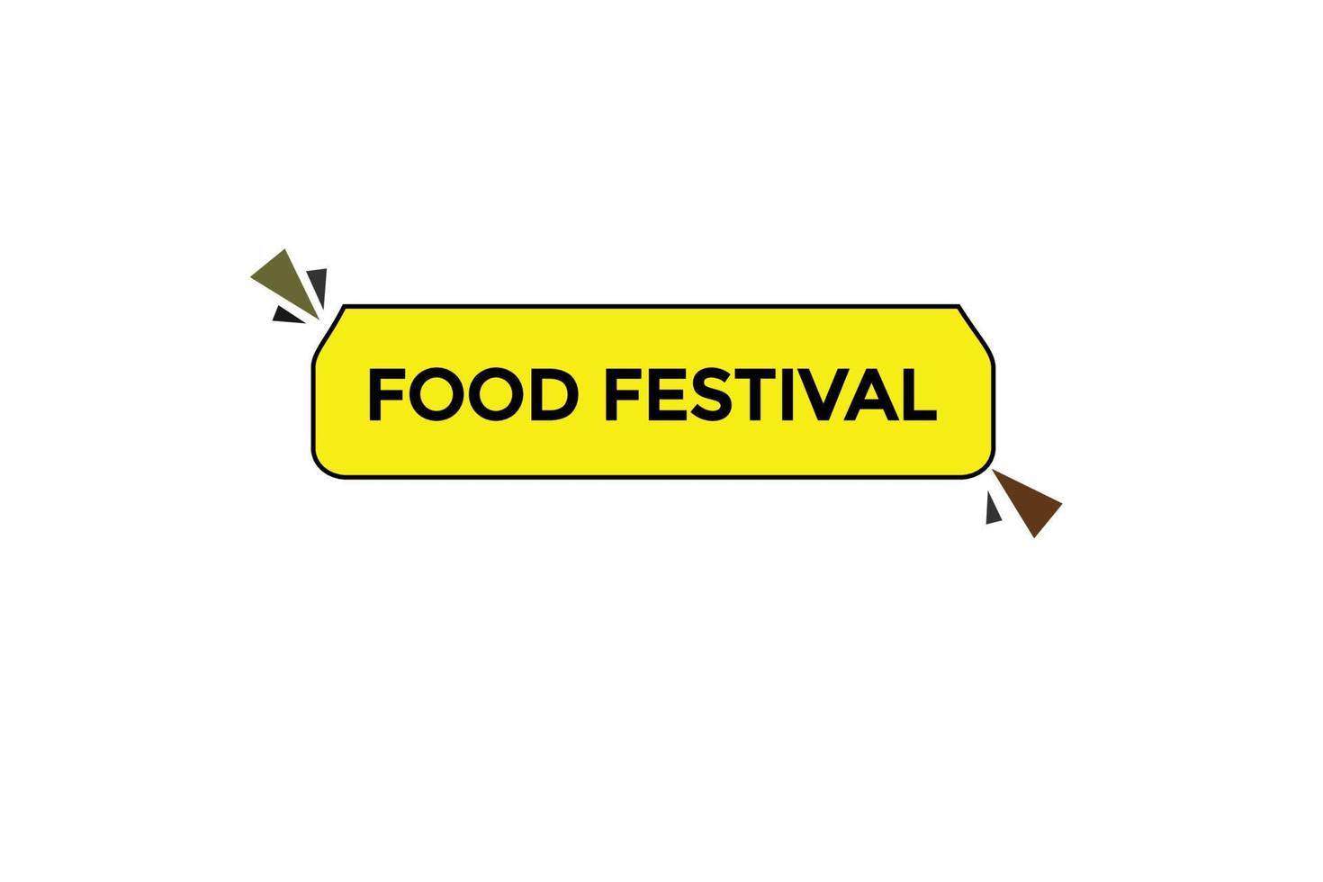 food festival vectors.sign label bubble speech food festival vector