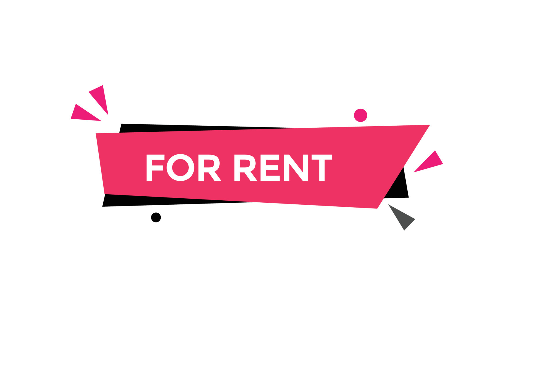 for rent vectors.sign label bubble speech for rent 21554517 Vector Art