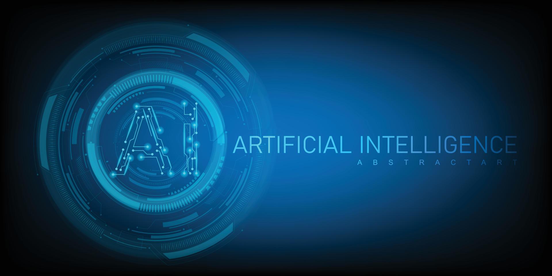 Artificial Intelligence Logo, Icon. Vector symbol AI, deep learning blockchain neural network concept. Machine learning, artificial intelligence, ai. Digital Data Security Technology Illustration.