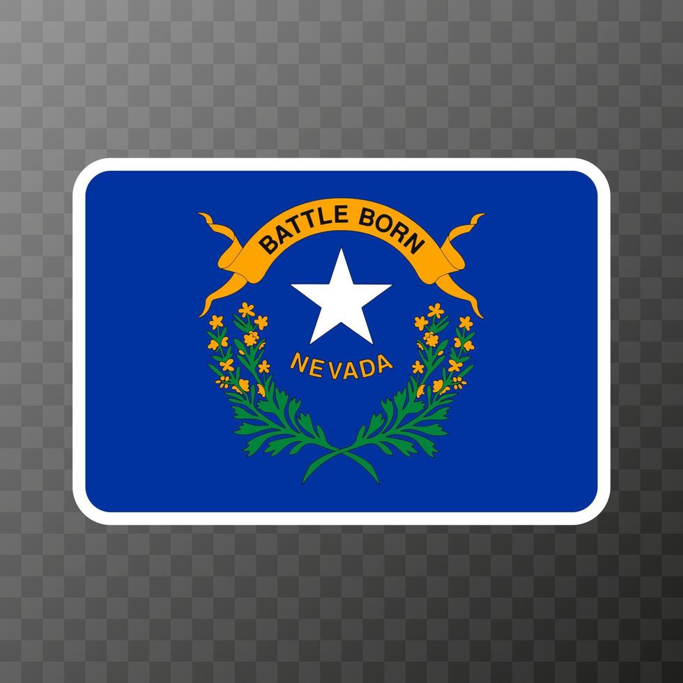 Nevada state flag. Vector illustration.