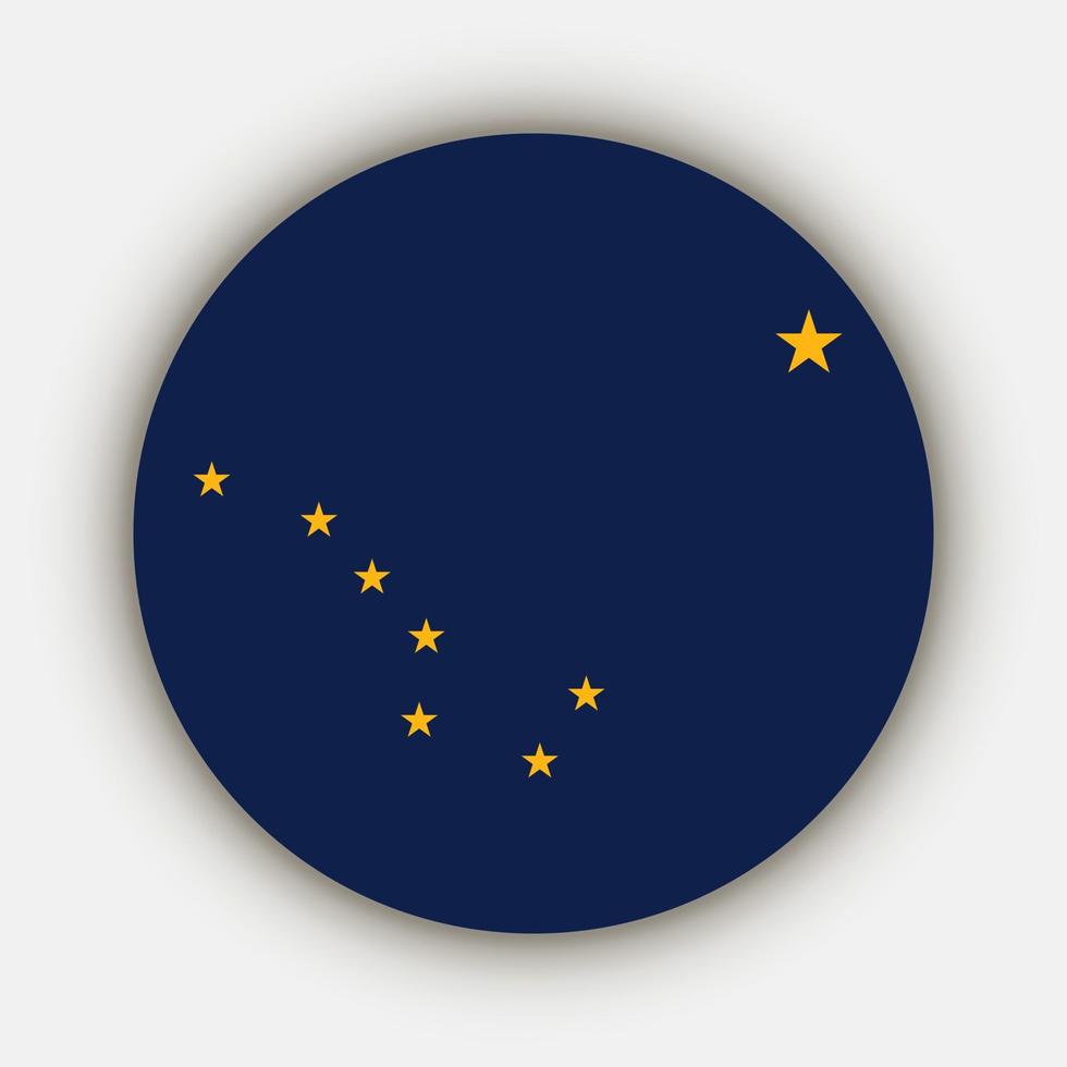 bandera del estado de Alaska. ilustración vectorial vector