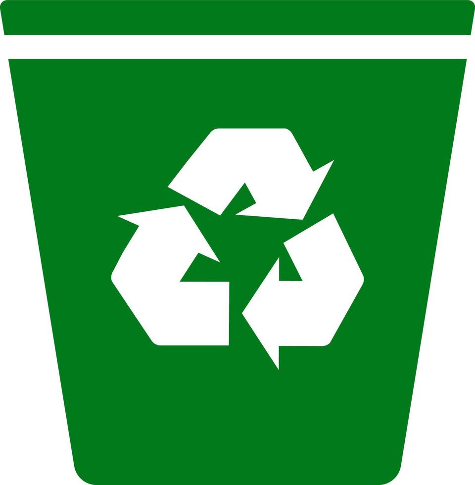 Recycle, garbage, refuse icon can be used for web, mobile and infographic. Vector icon on white background