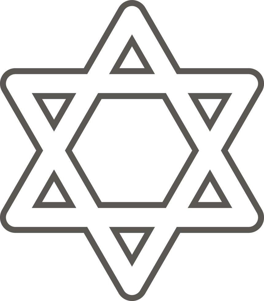 Israel star of david vector icon. Simple element illustration from map and navigation concept. Israel star of david vector icon. Real estate concept vector illustration.