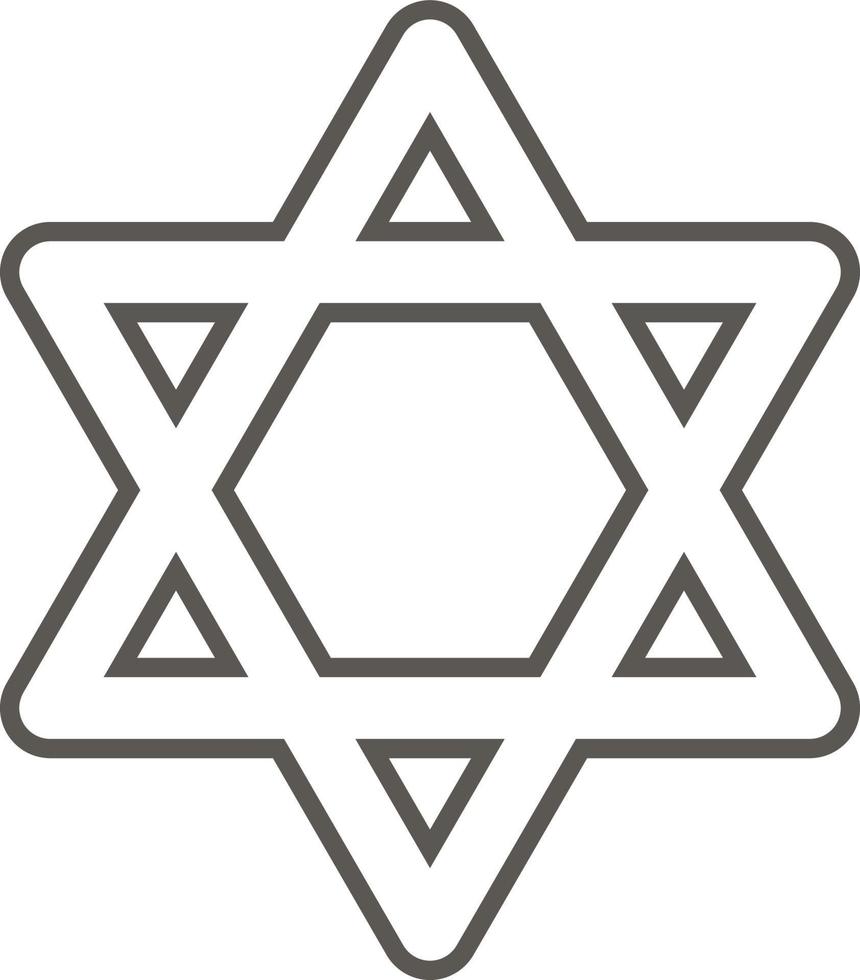 Israel star of david vector icon. Simple element illustration from map and navigation concept. Israel star of david vector icon. Real estate concept vector illustration.