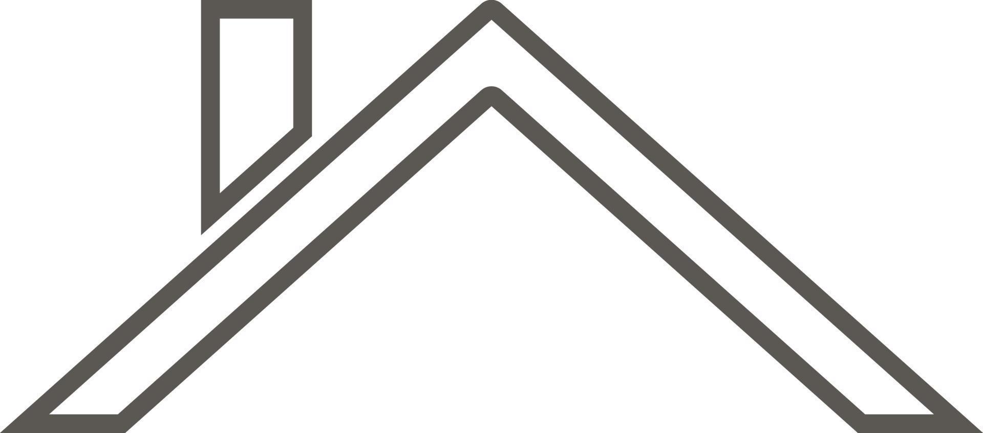 Roof vector icon. Simple element illustration from map and navigation concept. Roof vector icon. Real estate concept vector illustration.