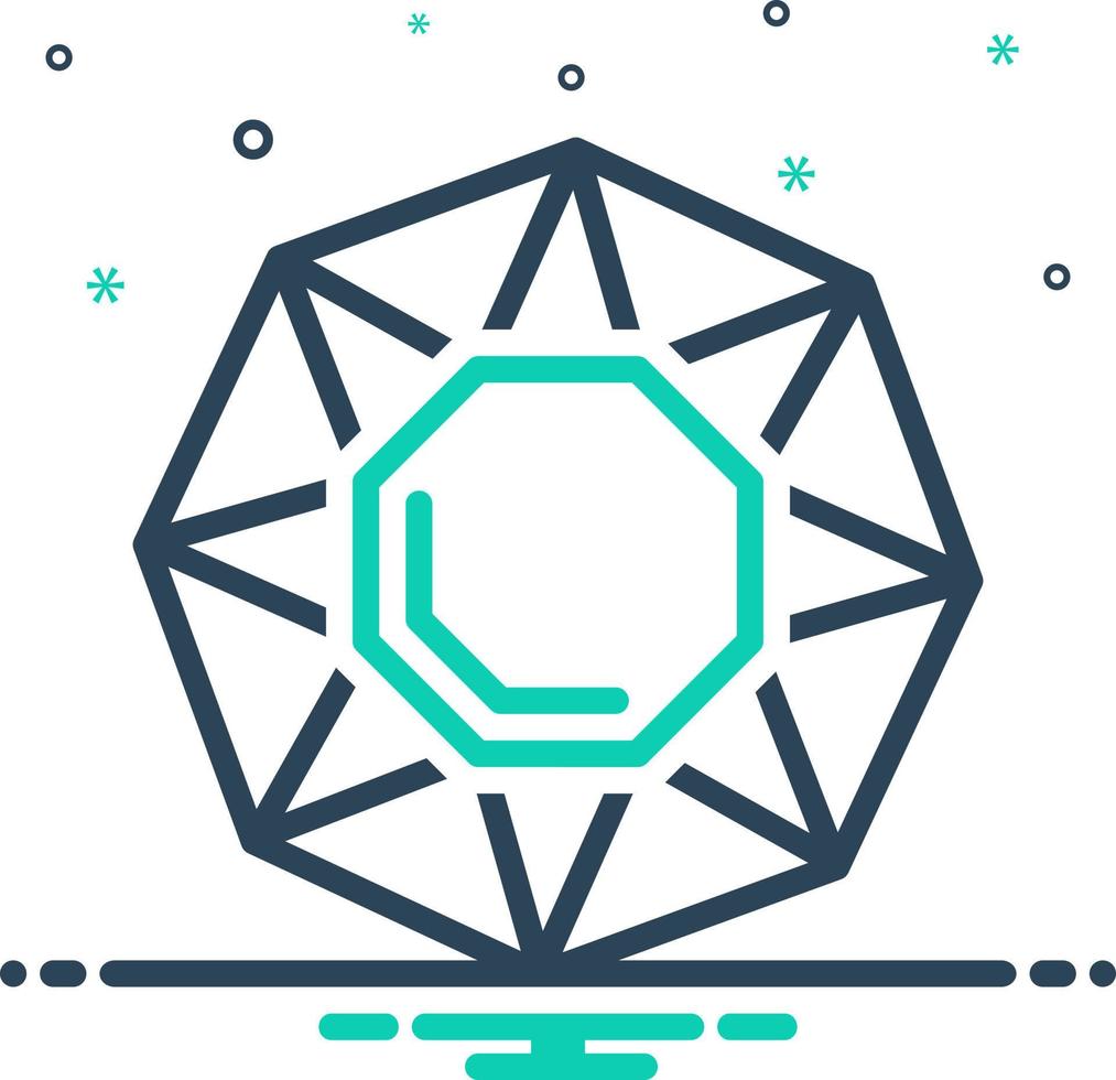 mix icon for jade vector