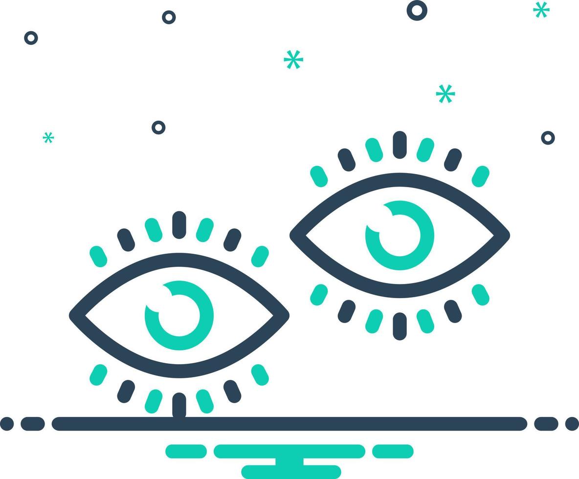 mix icon for eyes vector