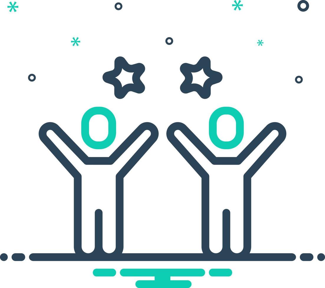 mix icon for ultimately vector