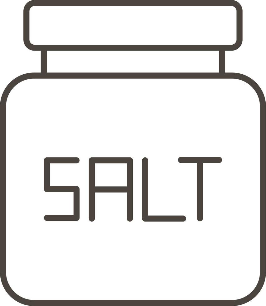 Salt, bottle vector icon. Simple element illustration from food concept. Salt, bottle vector icon. Drink concept vector illustration. on white background