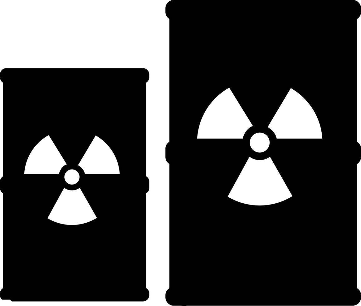 perjudicial desechos, nuclear icono lata ser usado para web, móvil y infografía. vector icono en blanco antecedentes