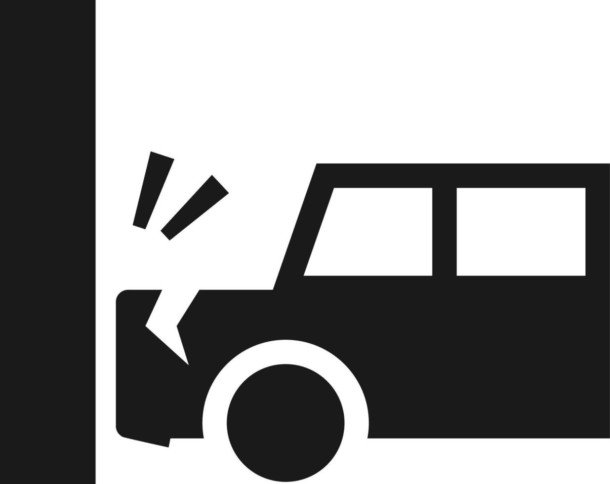 Auto, car, collision, hit icon - Vector. Insurance concept vector illustration. on white background