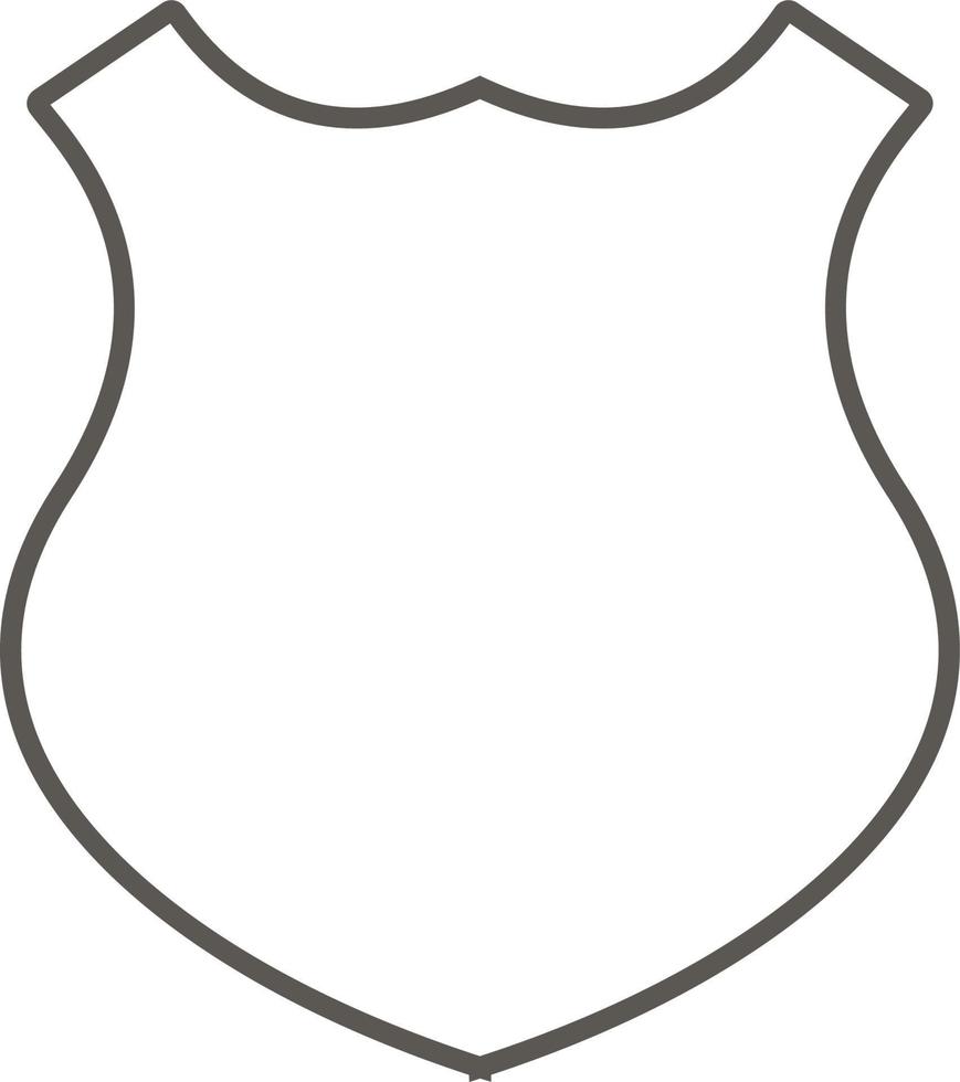Shield shape vector icon. Simple element illustration from map and navigation concept. Shield shape vector icon. Real estate concept vector illustration.