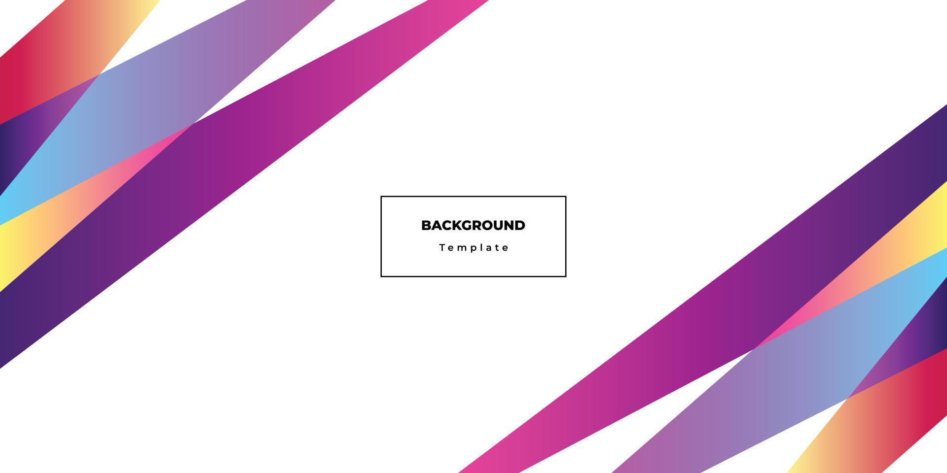 Colorful geometric background template copy space for banner or landing page design vector
