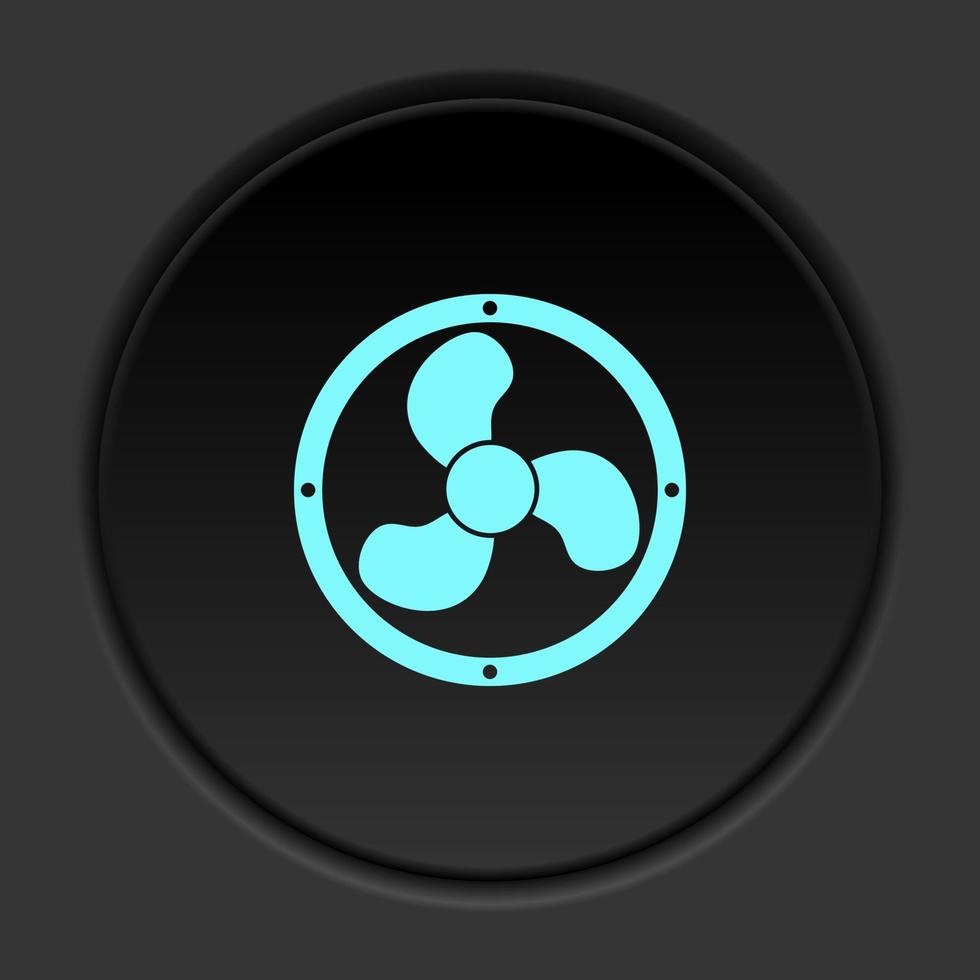 Dark button flat icons on round backgrounds. Building construction insurance dark circle vector icon on darken background