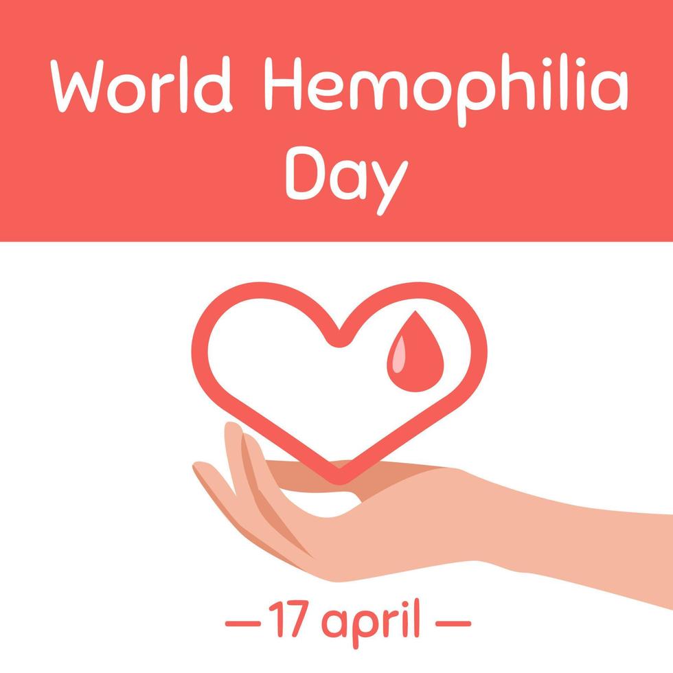 World Hemophilia Day Vector Illustration. Suitable for greeting card, poster and banner.