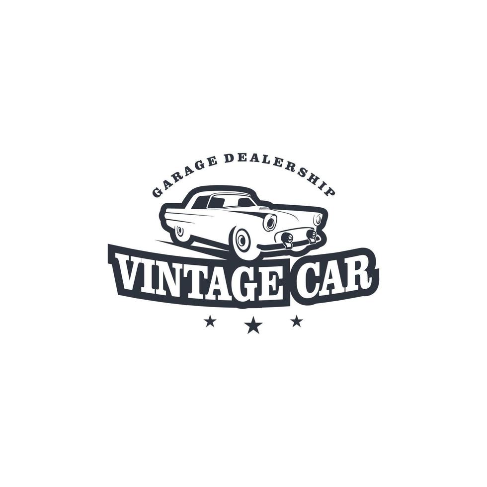 Classic or vintage car vector design inspiration. Auto car logo design ...