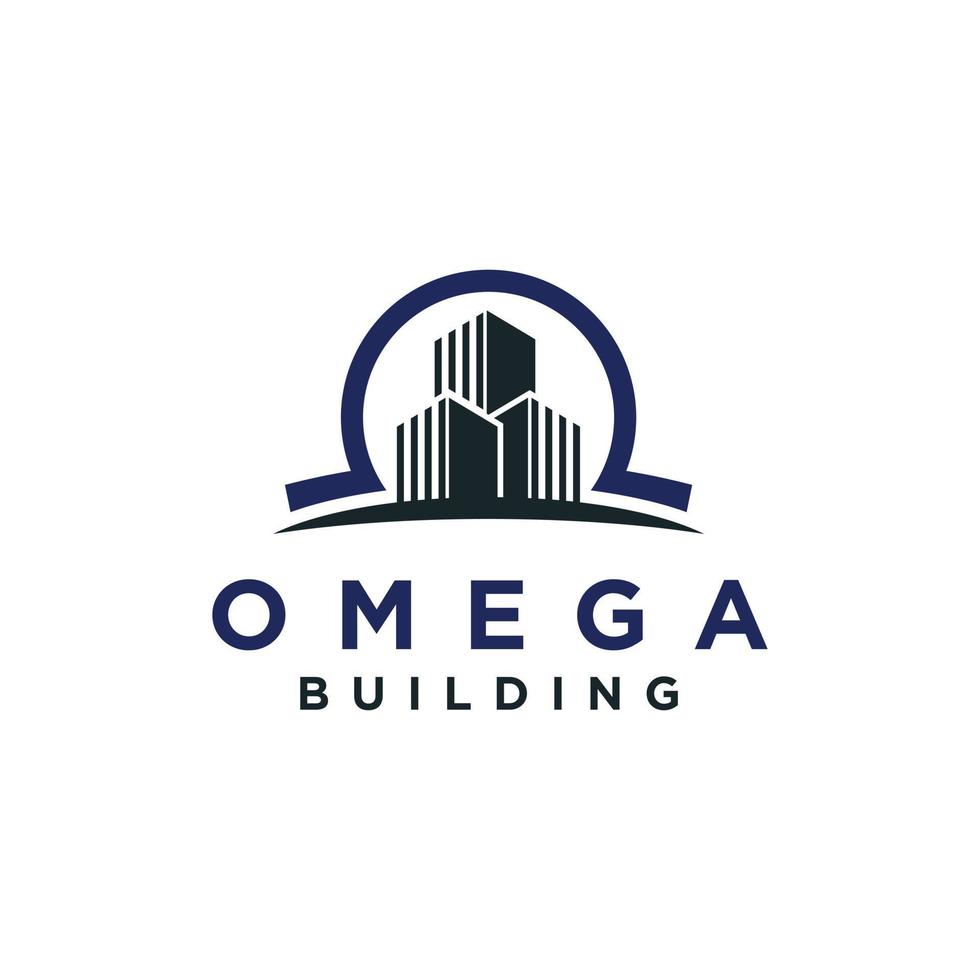 Omega logo design vector inspiration