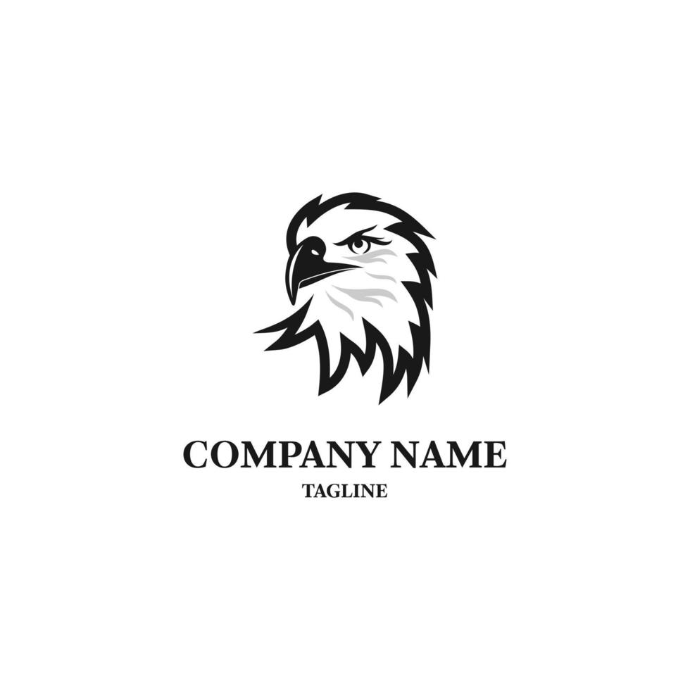 Bald eagle logo design template. Awesome a bald eagle logo. A bald eagle logotype. vector
