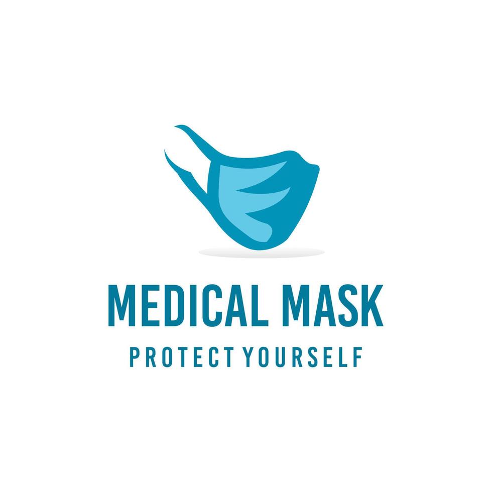 Mask a medical logo design. Awesome modern mask  logo. A mask  medical  logotype. vector