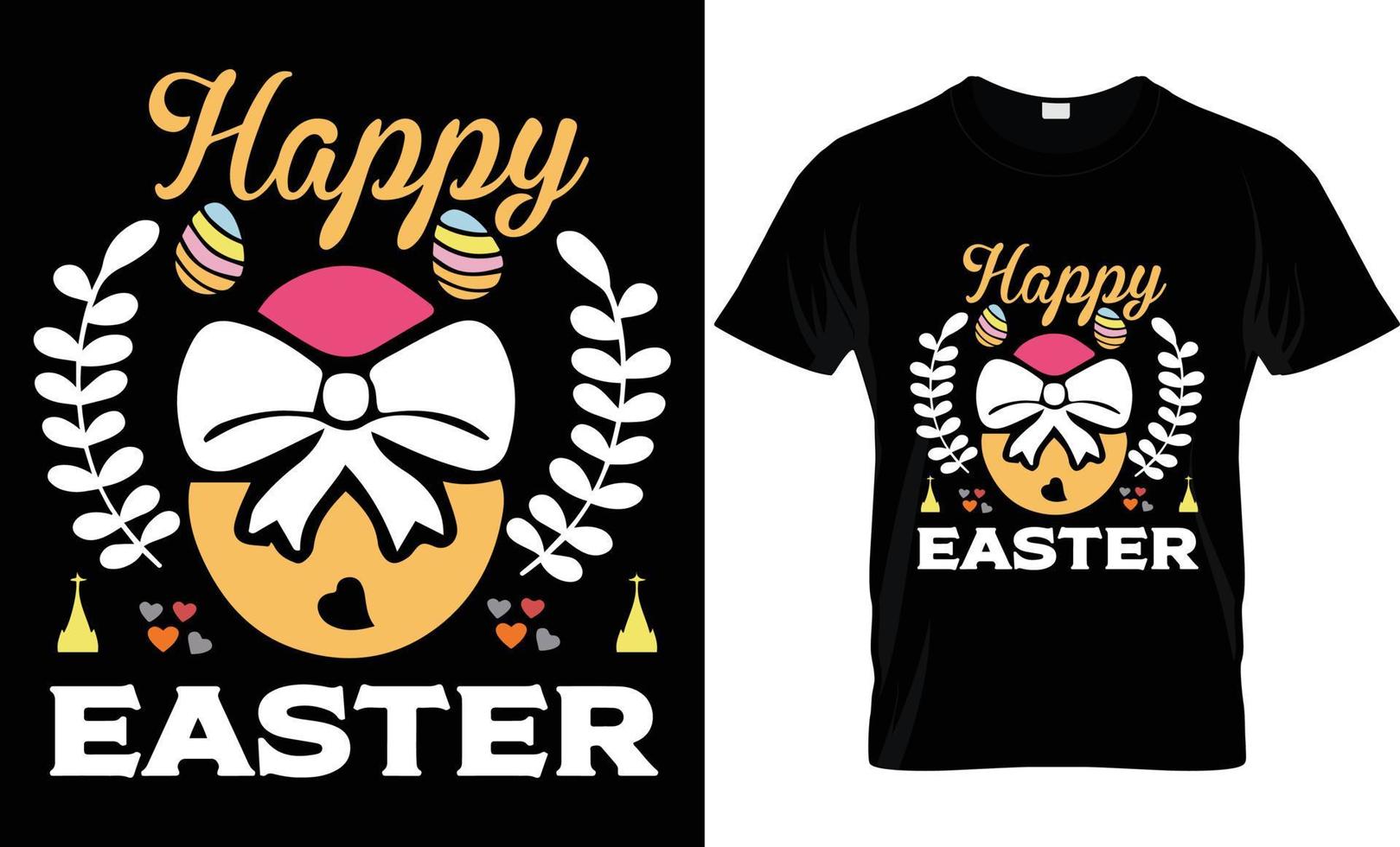 Pascua de Resurrección t - camisa diseño. vector